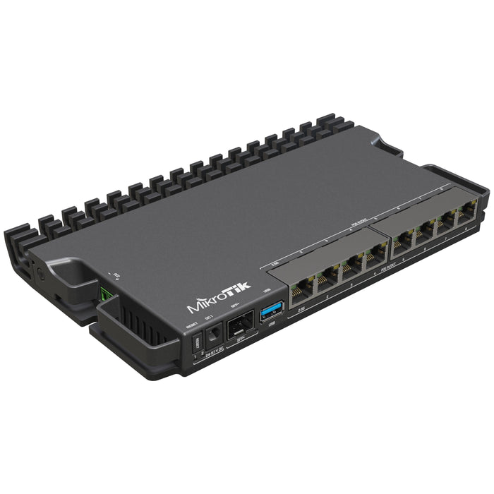 MikroTik RB5009 10G SFP+ 7x Gigabit Quad Core PoE-in PoE-Out Router [RB5009UPr+S+IN]