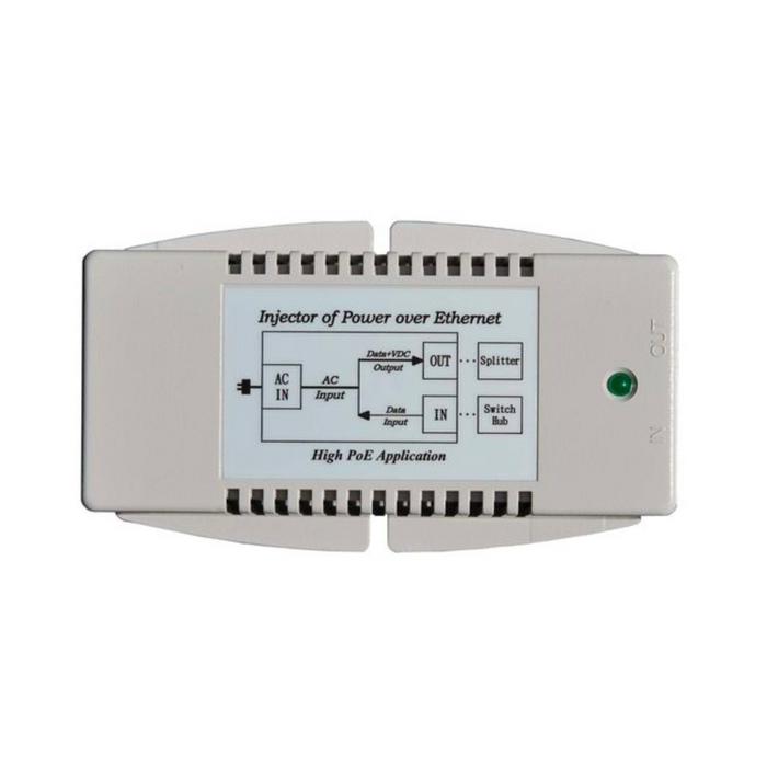 Tycon Power 56V 50W High Power Gigabit Passive PoE Power Source/Inserter