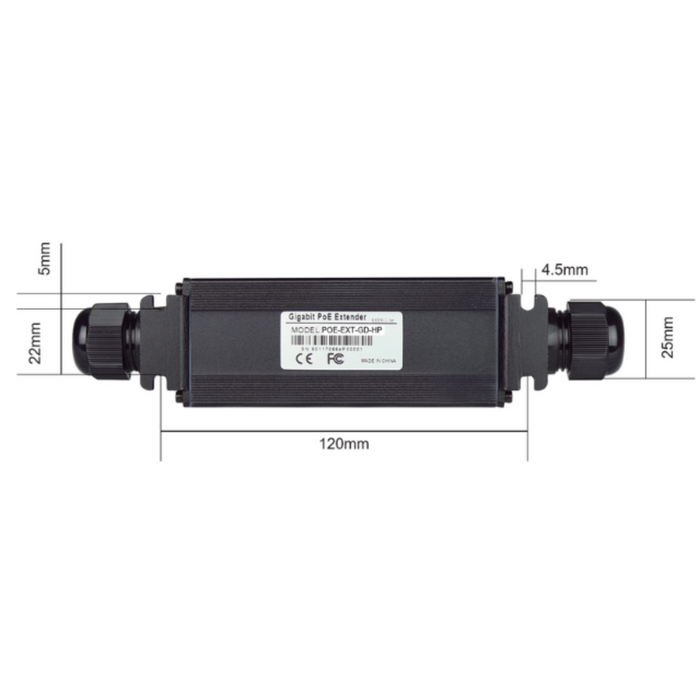 Tycon Power Outdoor Gigabit PoE and Ethernet Extender [POE-EXT-GD-HP]