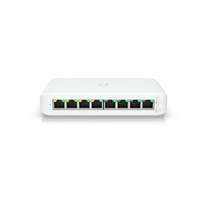 Ubiquiti UniFi Lite 8-Port Gigabit Ethernet Switch with 4-Port 802.3at PoE+ [USW-LITE-8-POE]