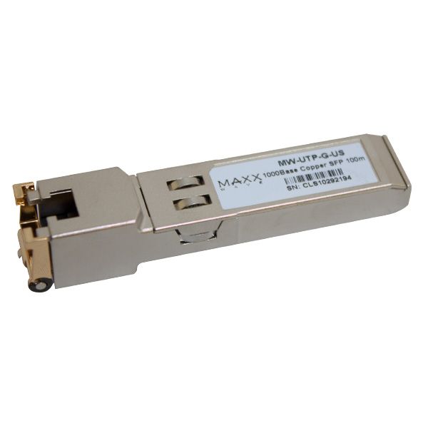 Maxxwave 1.2Gbit Copper 1000BaseT SFP Fiber Module