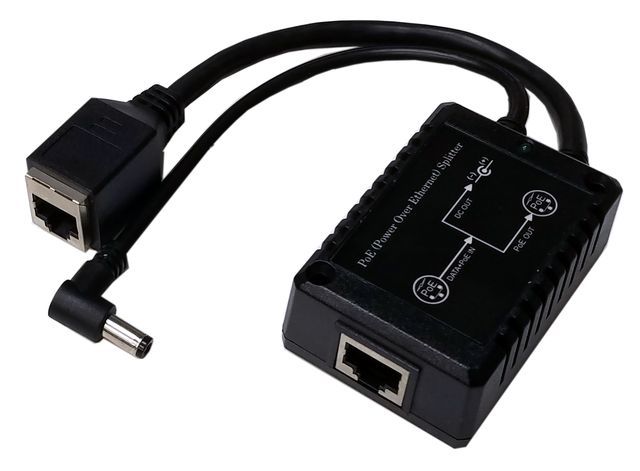 Tycon Power POE Splitter, 48VDC 802.3af POE Input, 12VDC @ 1A Output, 12W (w/ RJ45 socket)