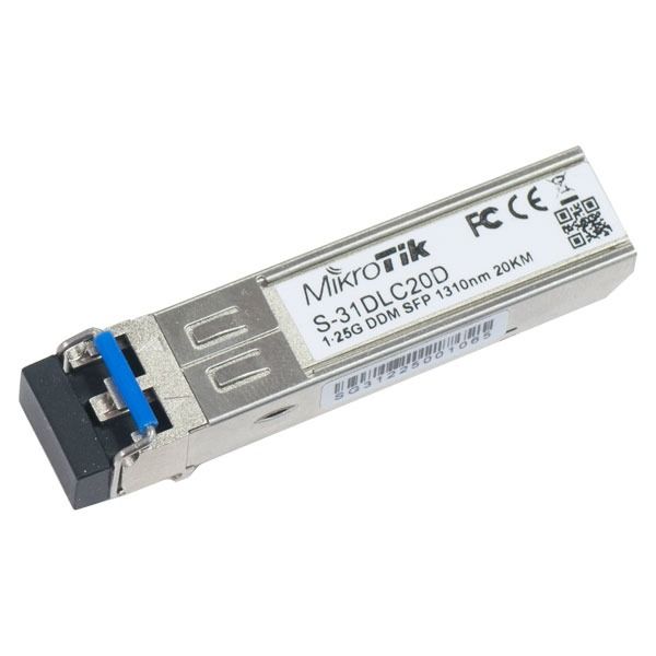 MikroTik Single-Mode DDM SFP Transceiver [S-31DLC20D]