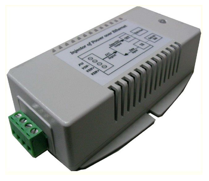 Tycon Power GIGABIT 10-15VDC In, 56VDC Out Passive 50W High Power DC to DC Converter/PoE Inserter